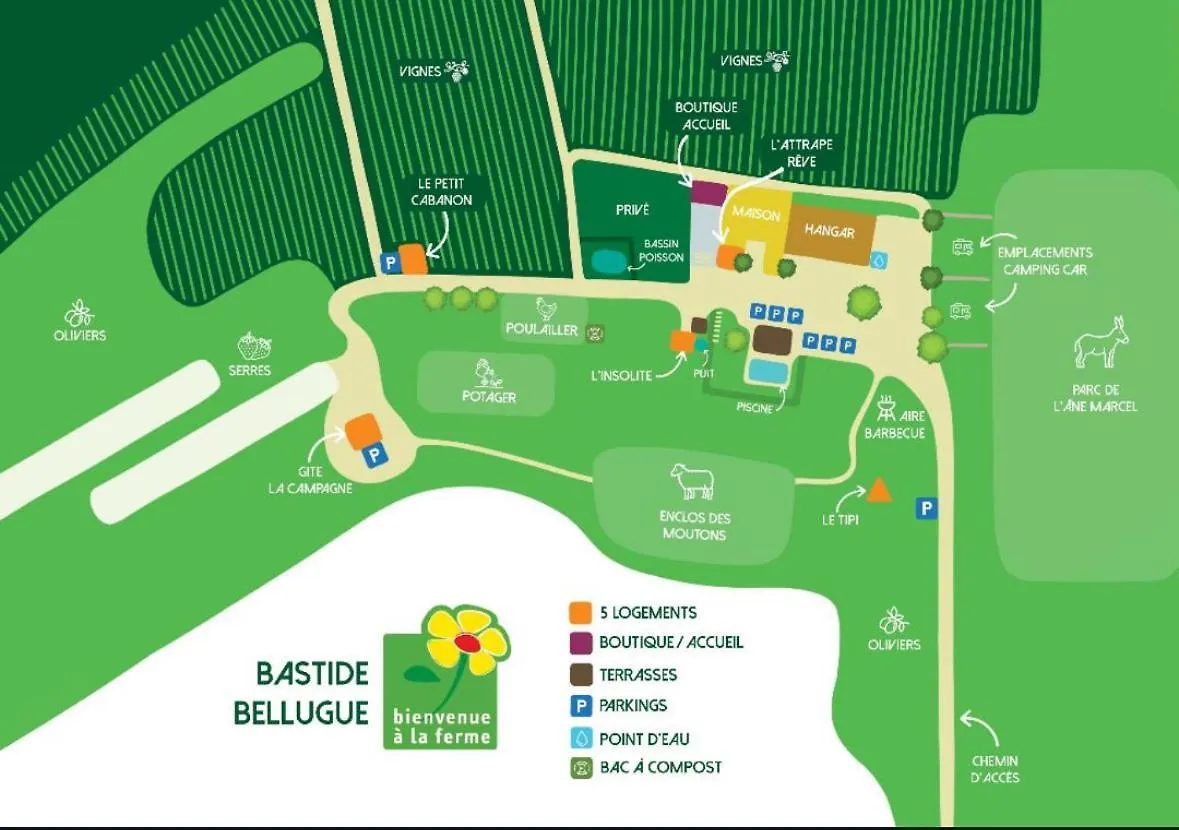 Bastide Bellugue Maison d'hôtes à La Ferme à 3 minutes de Lourmarin Cadenet Bed & Breakfast